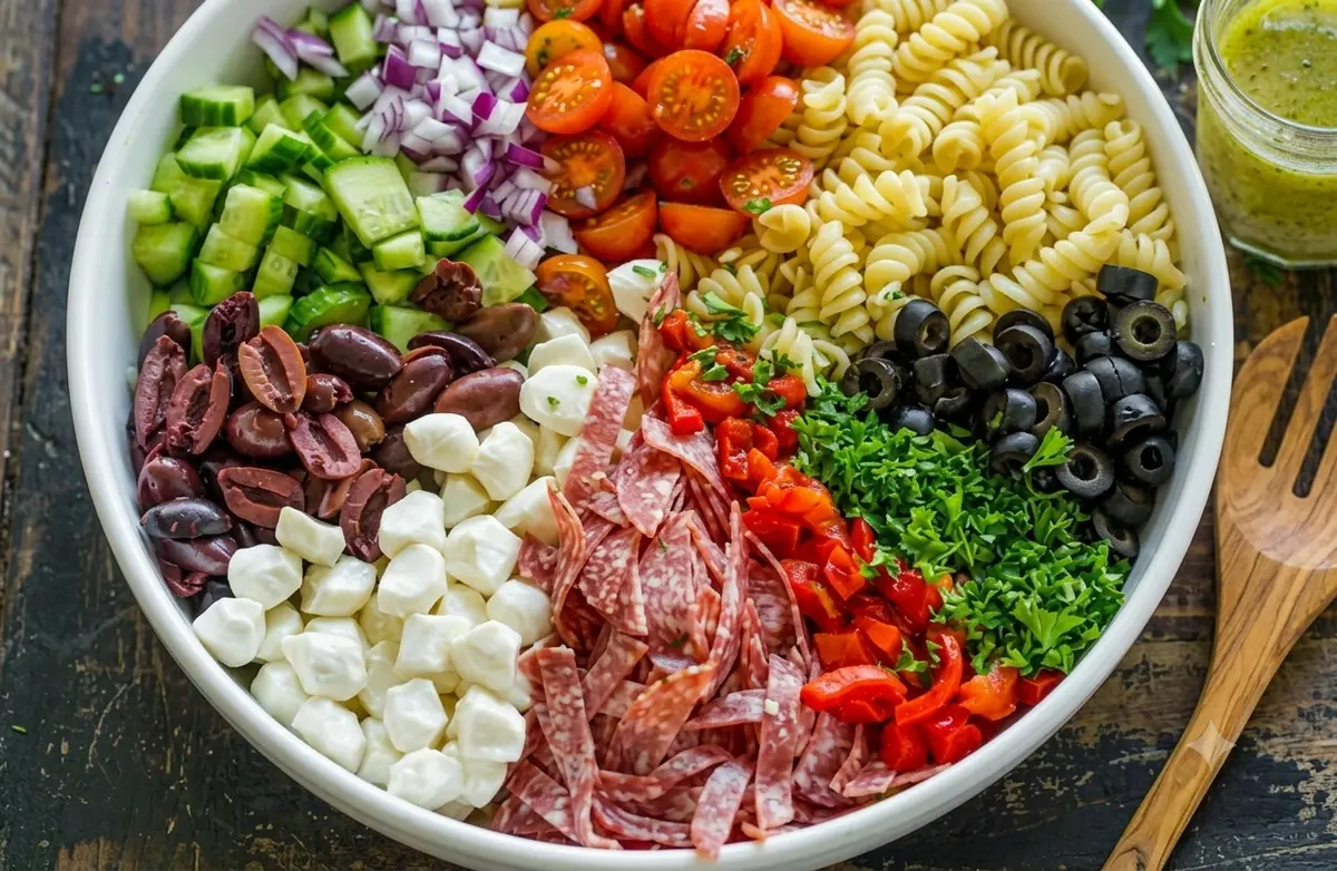 Italian Pasta Salad with Homemade Dressing